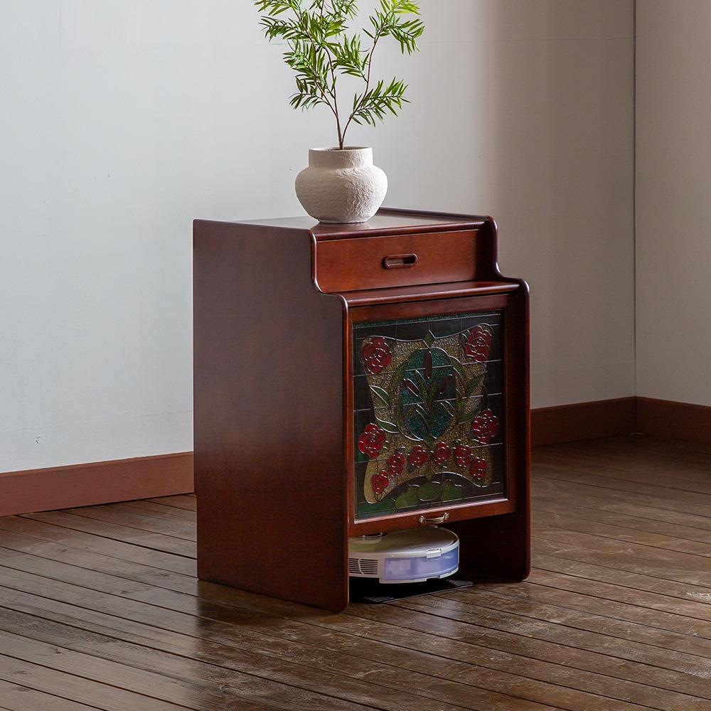 리브 원목 로봇청소기 수납장 01 2colors