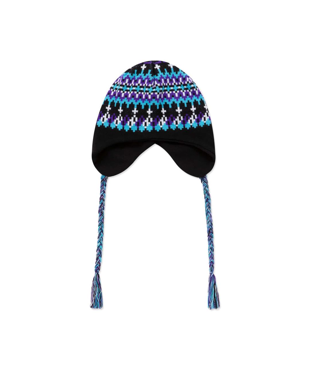 KNIT EARFLAP BEANIE multi