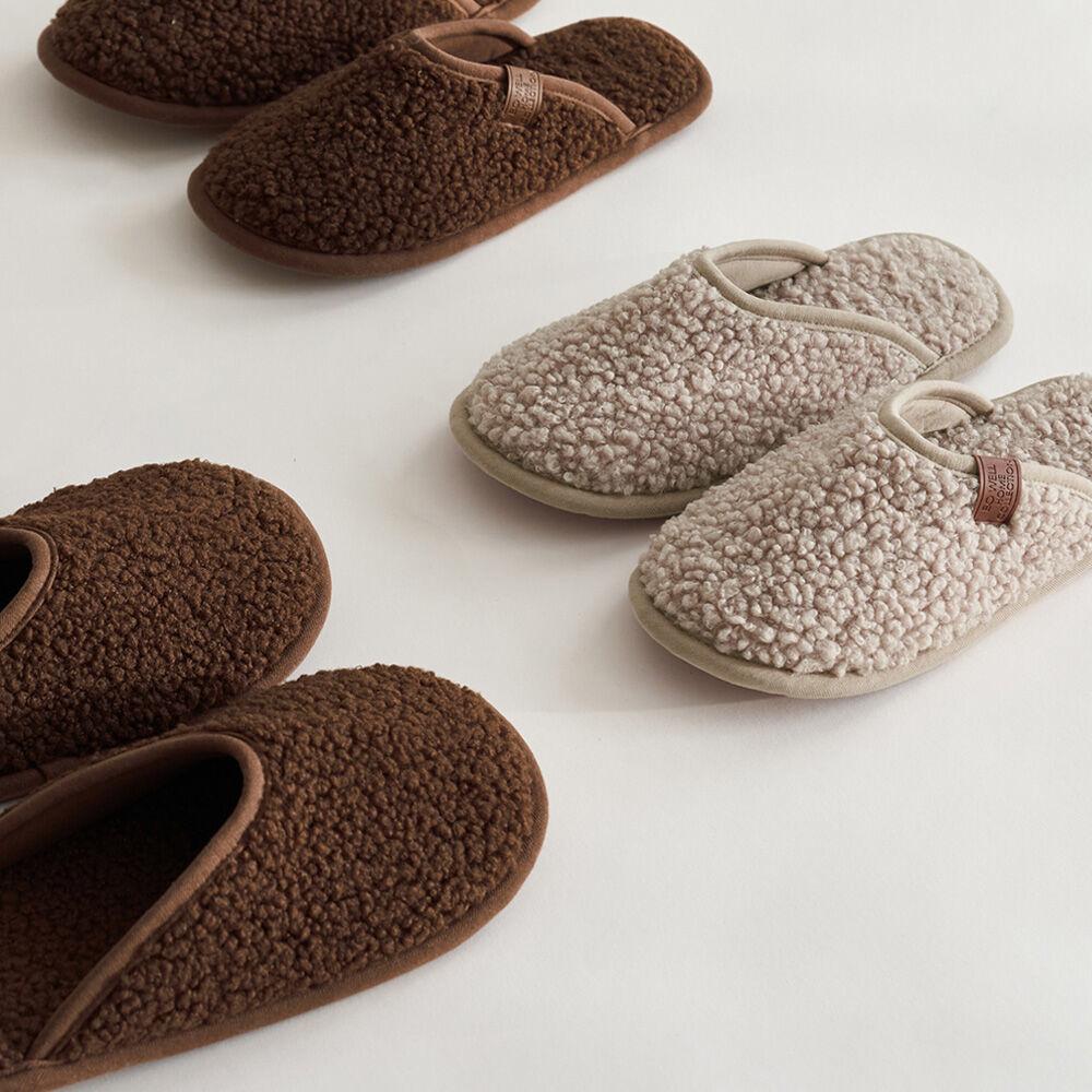 코지베어 부클쿠션 층간소음 슬리퍼 뽀글이 실내화 (여성용,남성용)