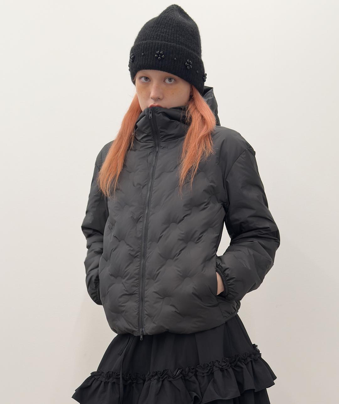 Bonded Dot Down Jacket [Black]