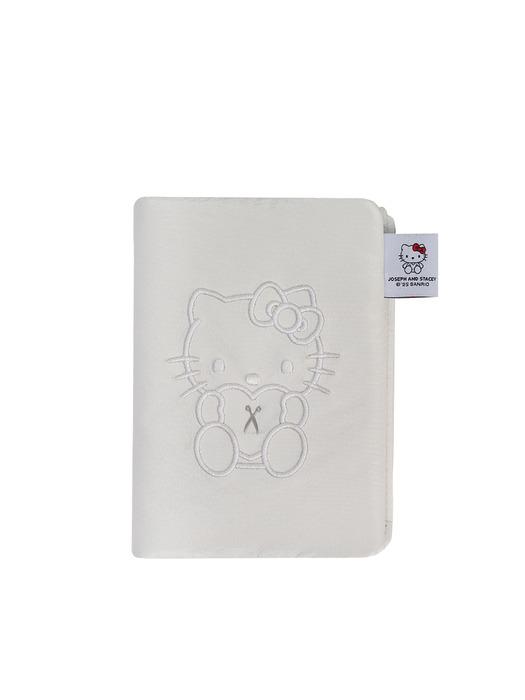 Sleek Travel Wallet Hello Kitty White
