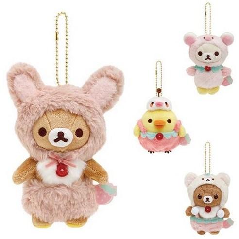 코리락쿠마 부라사게 마스코트 홀더 딸기 하루, 리락쿠마, 1개 - 열쇠고리 | 쿠팡