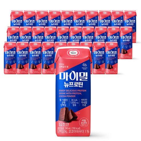 대상웰라이프 마이밀 뉴프로틴 딥초코, 190ml, 30개
