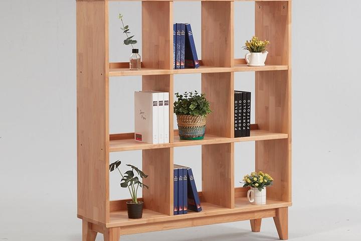 가온해 엘다 원목 9칸 인테리어 책장
