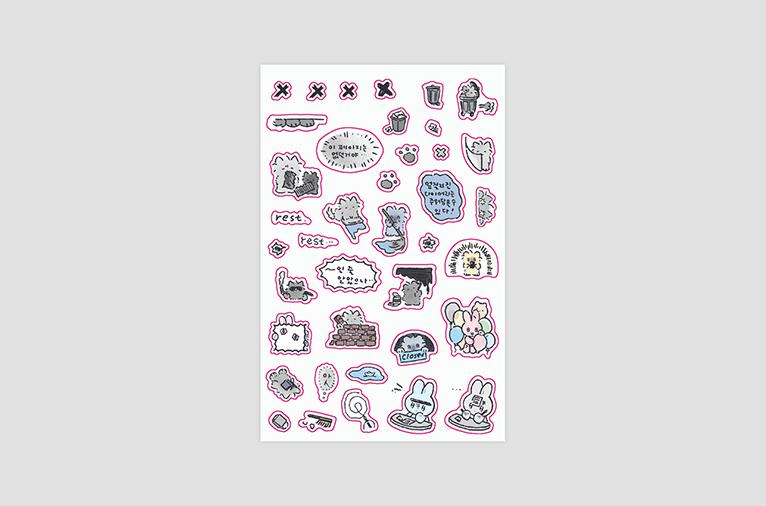 [가벼운 친구들] 수습스티커01 (리뉴얼) (3차입고)