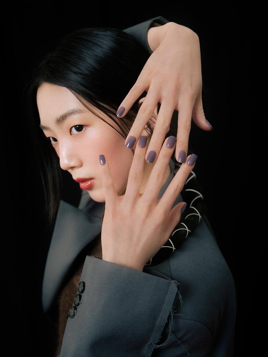 더스티 그레이프 네일(스퀘어)