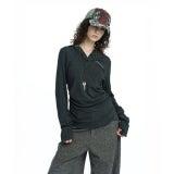 러프넥 ROUGHNECK 헨리 후드 롱 슬리브 탑