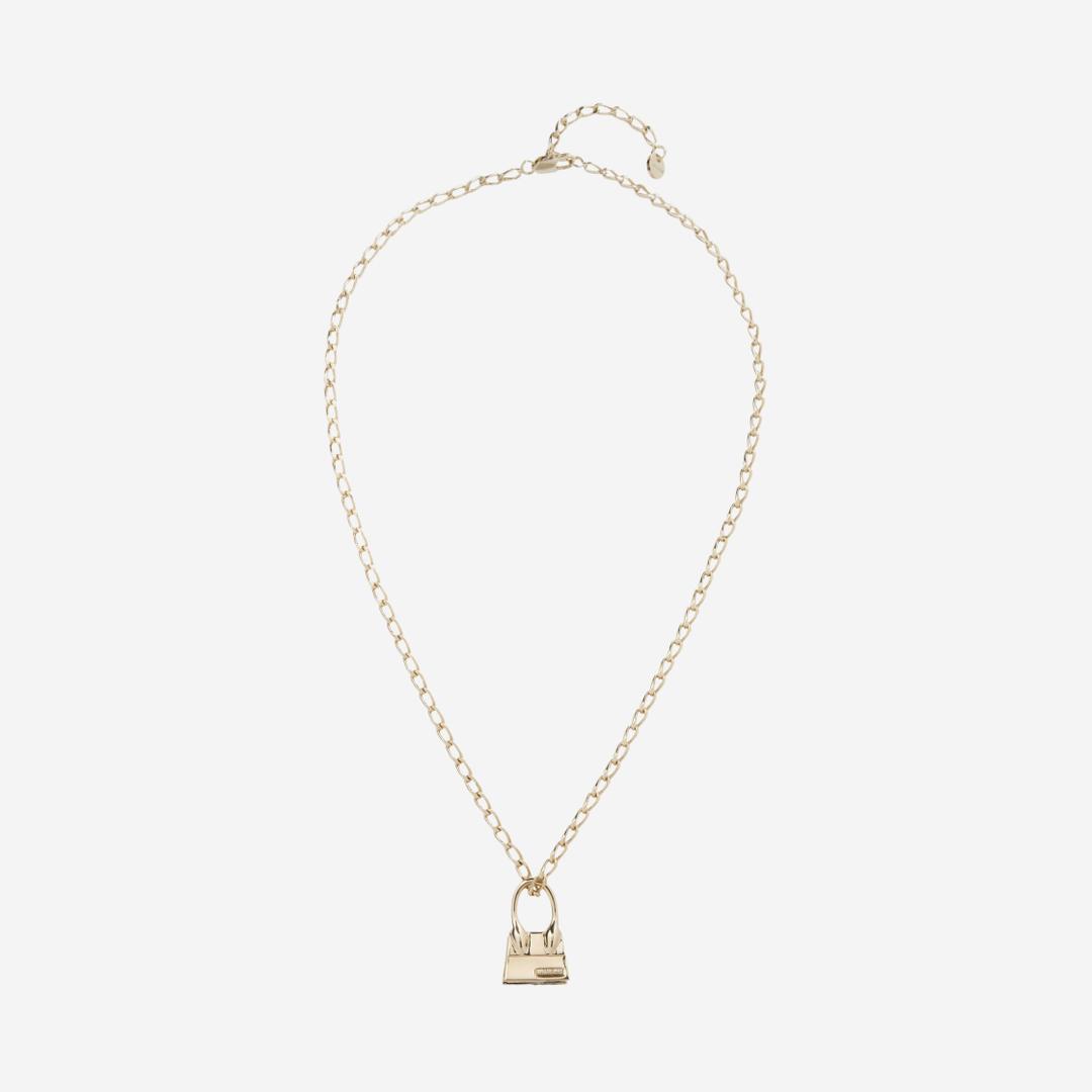 Jacquemus Le Collier Chiquito Charm Chain Necklace Light Gold