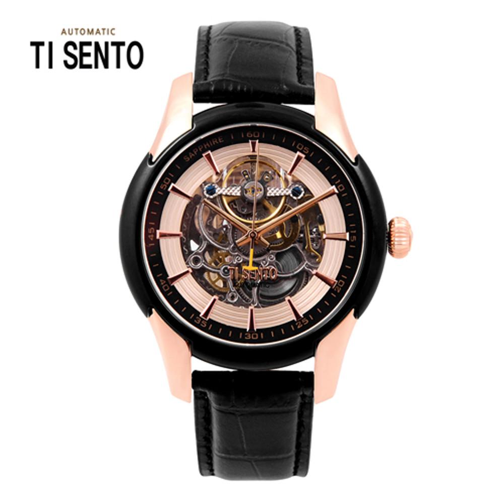 [티센토시게 TISENTO] TS60011BROBK 남성용 가죽밴드시계 [한국본사정품] [백화점A/S접수]