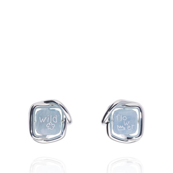 WILD FLOWER AQUAMARIN EARRINGS