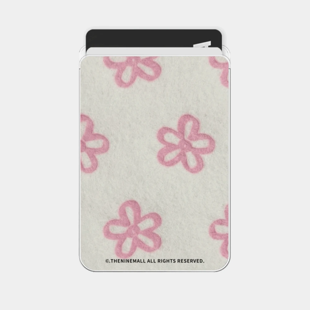 fiber flower [맥세이프 투명 카드지갑]