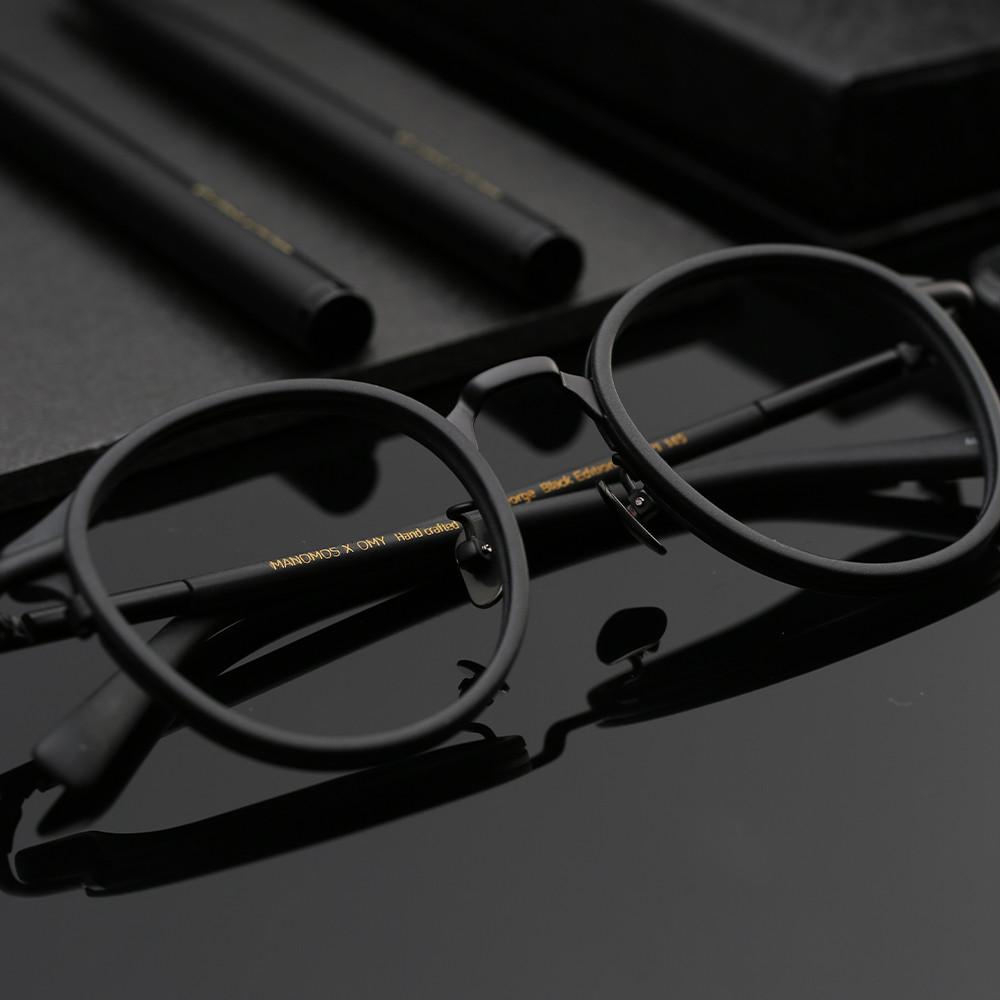 마노모스 조지 블랙 에디션 매트블랙 무광 오버사이즈 남자여자 안경