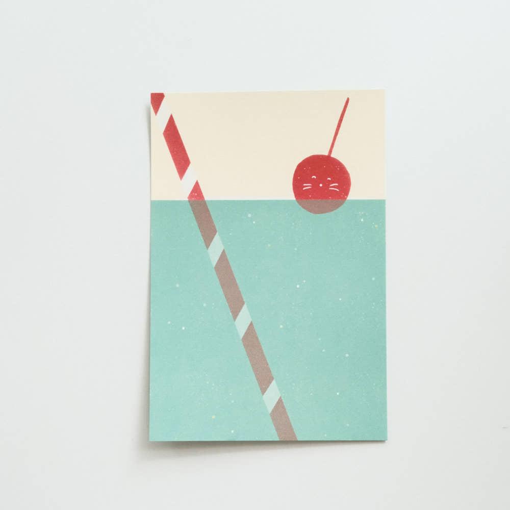 [얇은 엽서] 반짝이는 메론 소다