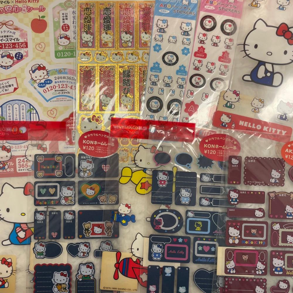 [고전문구] 헬로키티 고전스티커 모음집