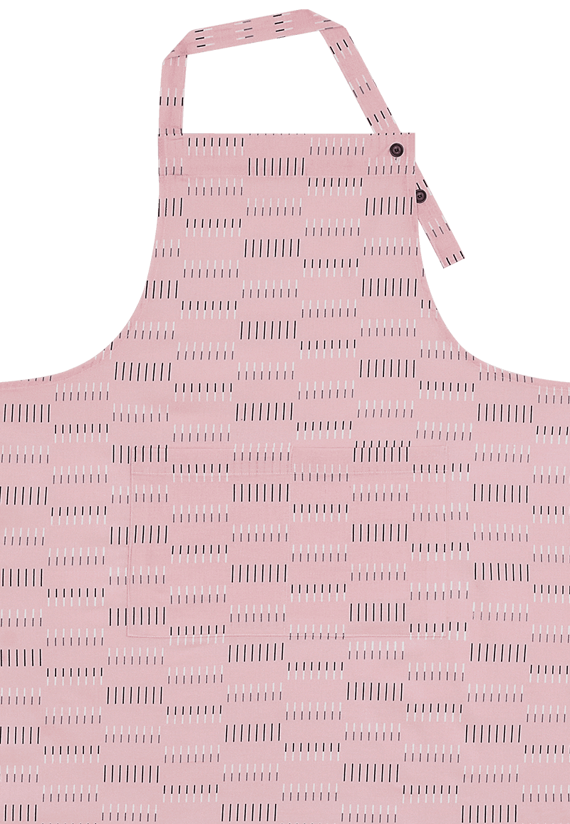 Column Pink Long Apron 콜럼 핑크 앞치마