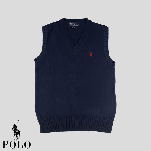 폴로랄프로렌 네이비 레드포니 브이넥 니트조끼 니트베스트  SIZE M