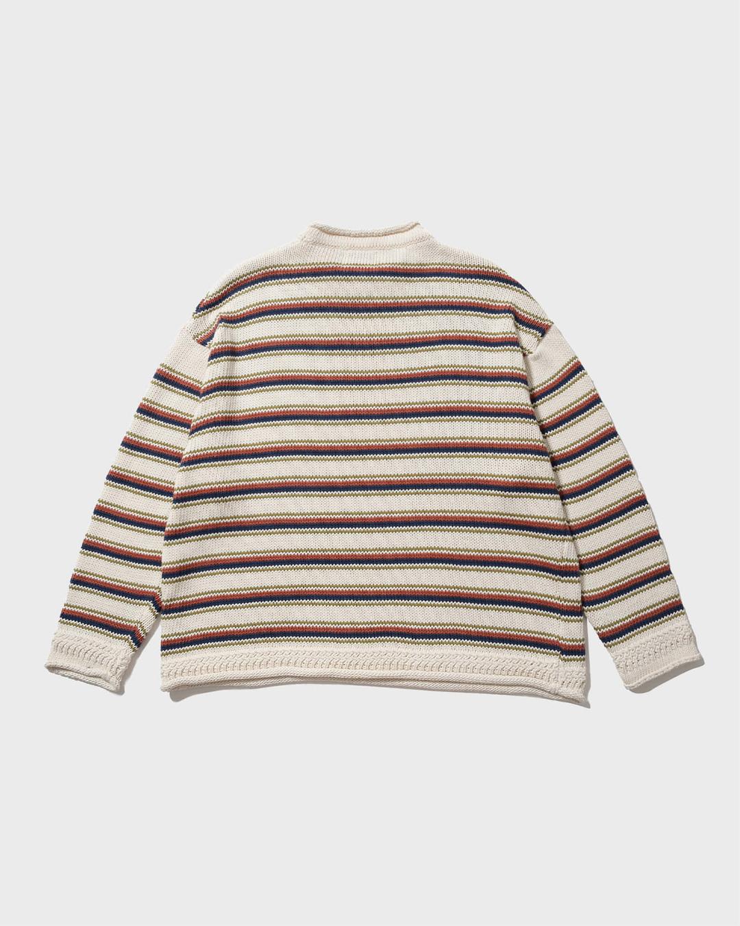 Multi-Colored Stripe Sweater - Ivory