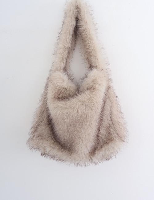 eco fur shoulder bag