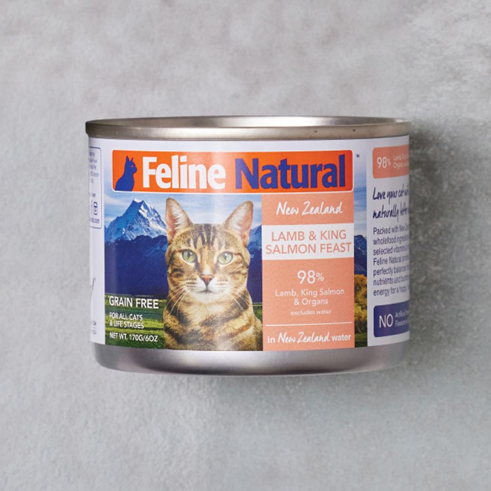 k9 캔 내추럴 캣 고양이 주식캔 습식사료 램&살몬 170g