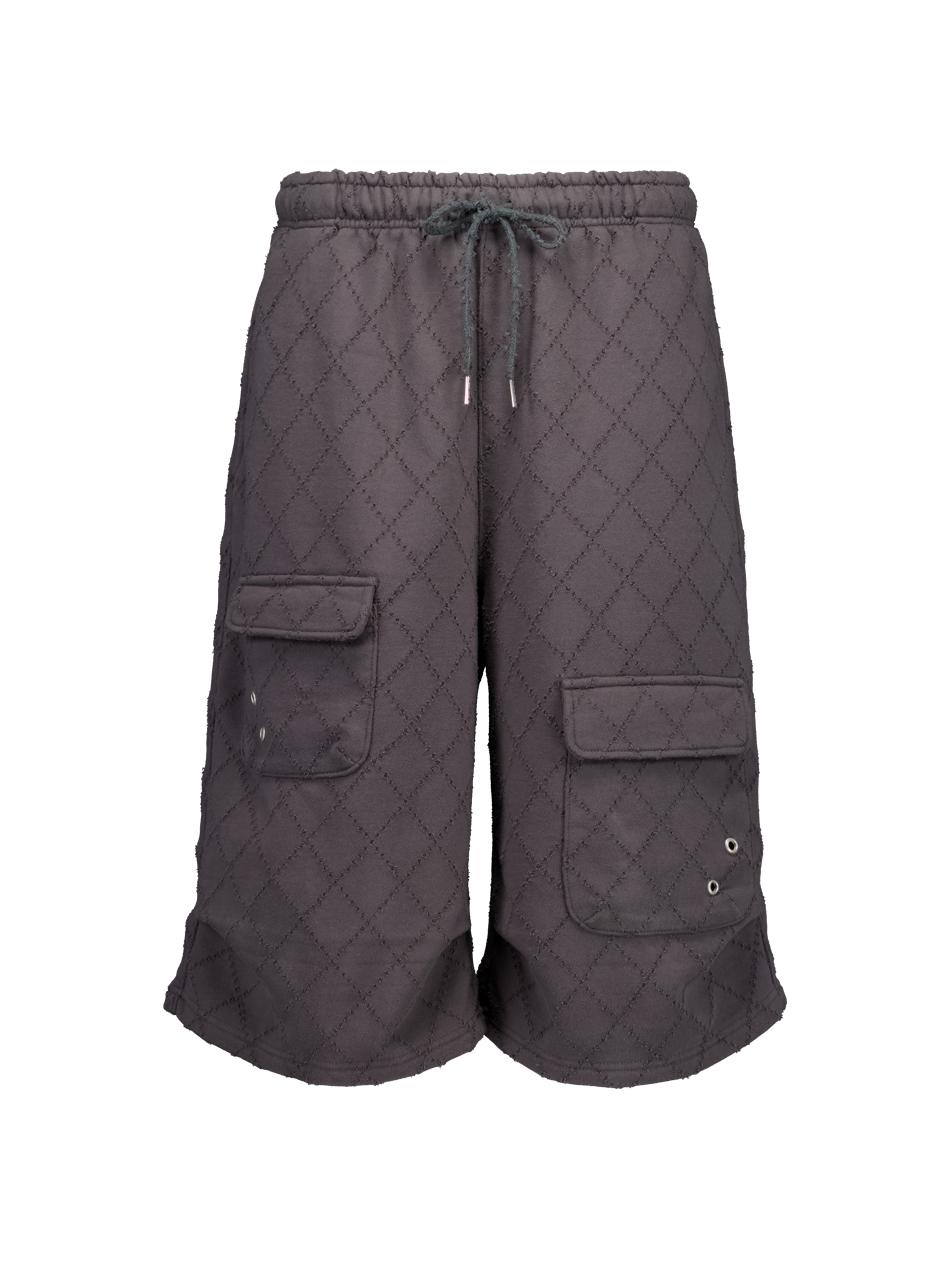 PUNCHING BERMUDA SWEATPANTS / CHARCOAL