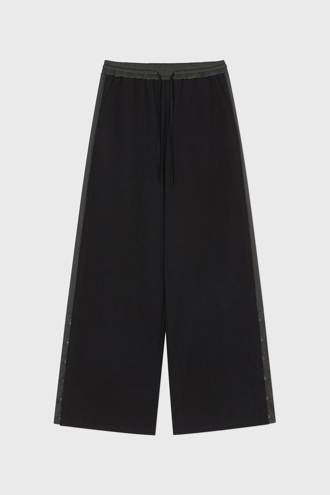 [2차 REORDER 05.12 예약발송]SIDE BUTTON WIDE PANTS, (BLACK)