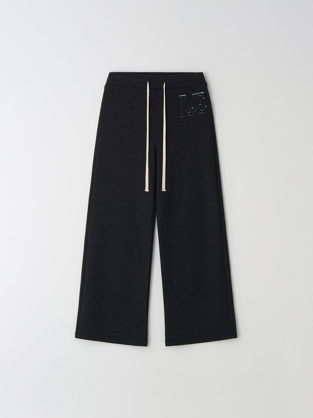 [Essentials] LE Applique Sweatpants (Charcoal)
