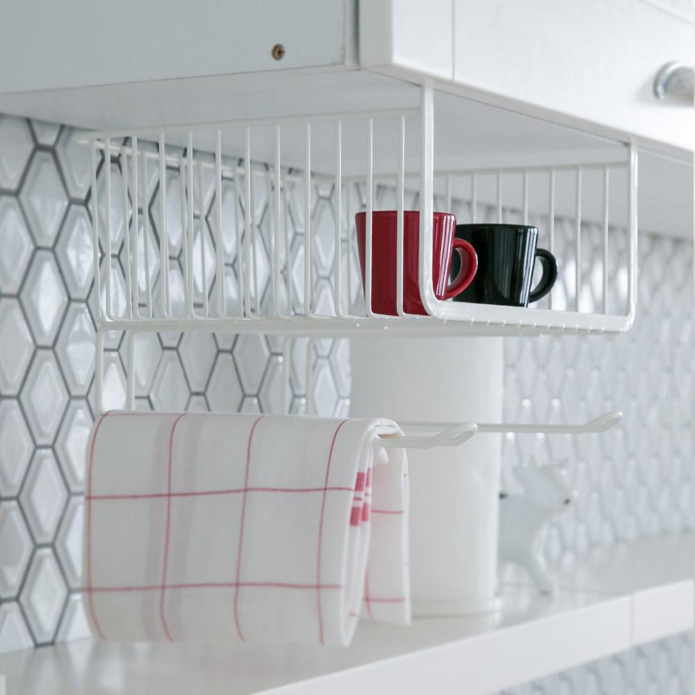 비스비바 크림 주방 수납 정리용품 주방선반 키친타월걸이 행주걸이 정리대 9종