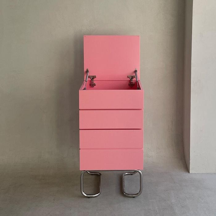 에이피알론드 비비 3단 수납장 핑크 / VIVI chest & drawer - light pink
