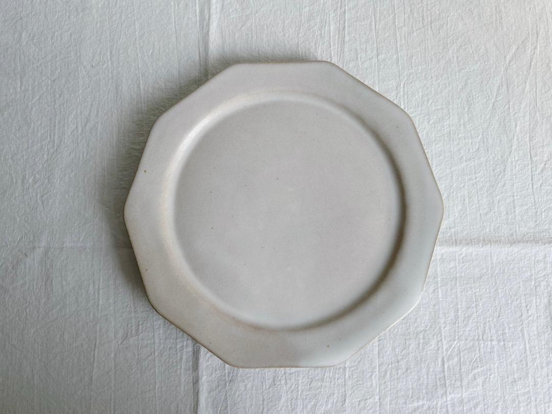 [Suzu] White Scenery Plate (L)