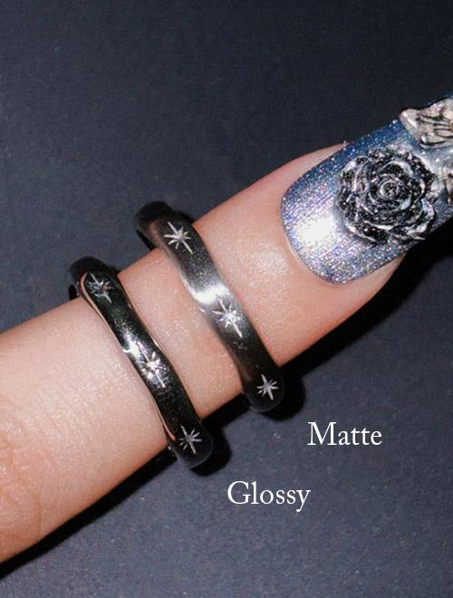 (surgical/9-22호) Five Sparkle Silver Band