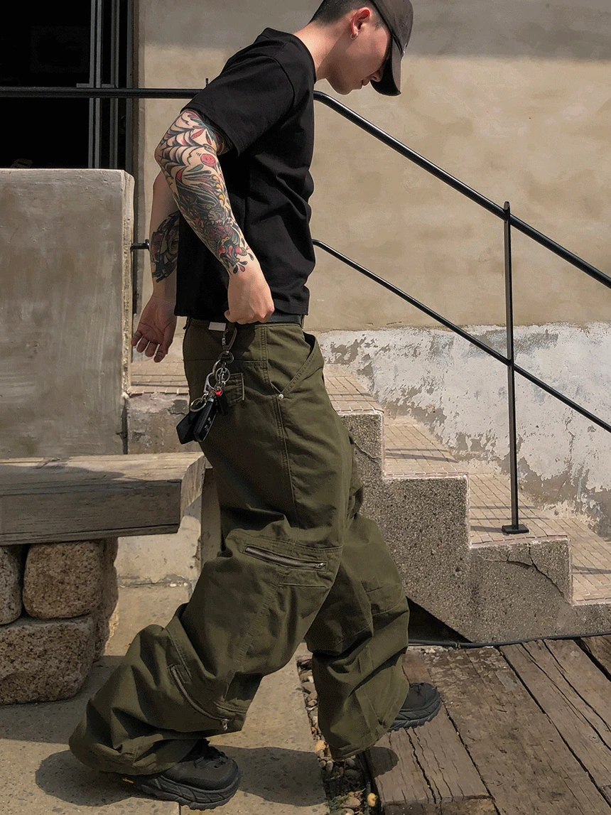 premium 멀티 지퍼 팬츠 (3color)