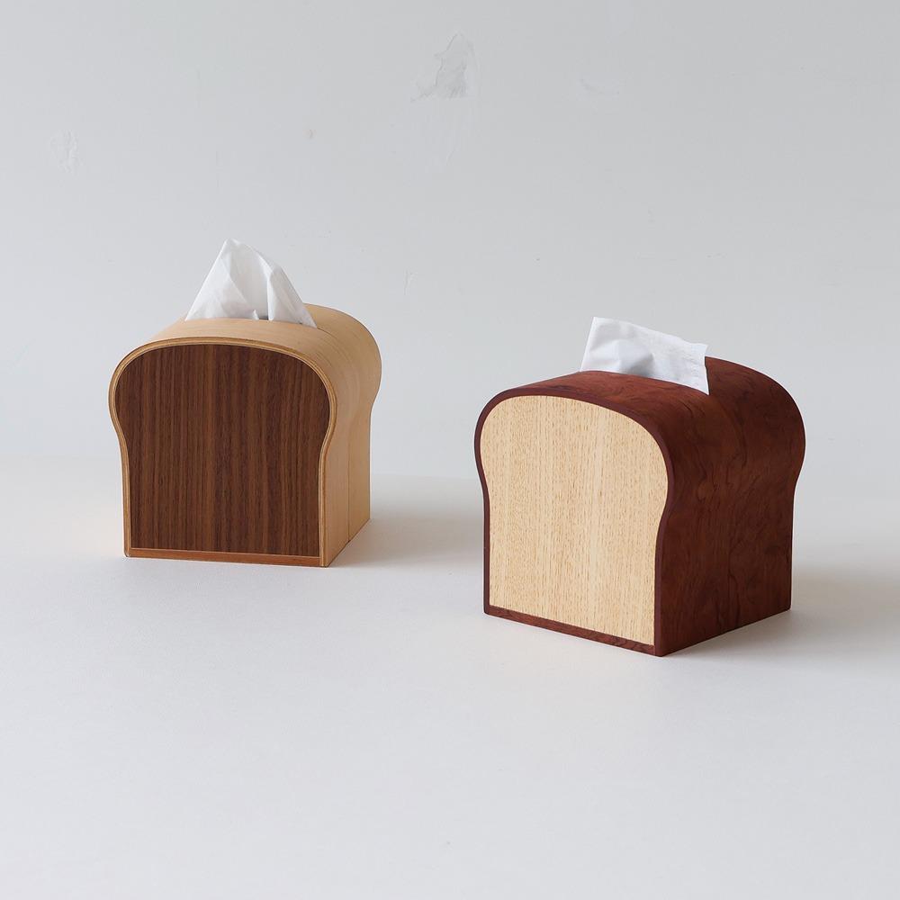 식빵 원목 티슈케이스