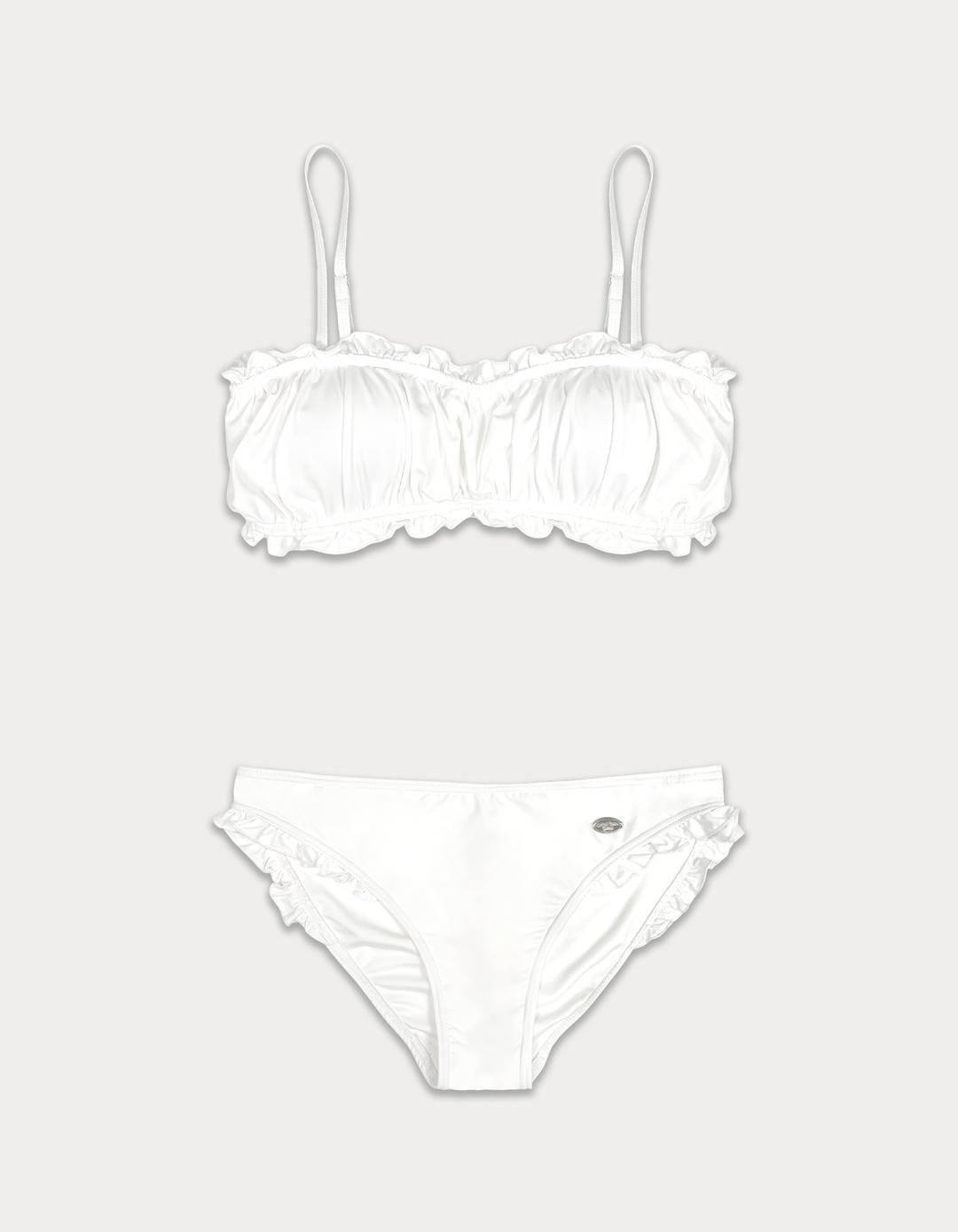 2nd / Frill pendant bikini - ivory