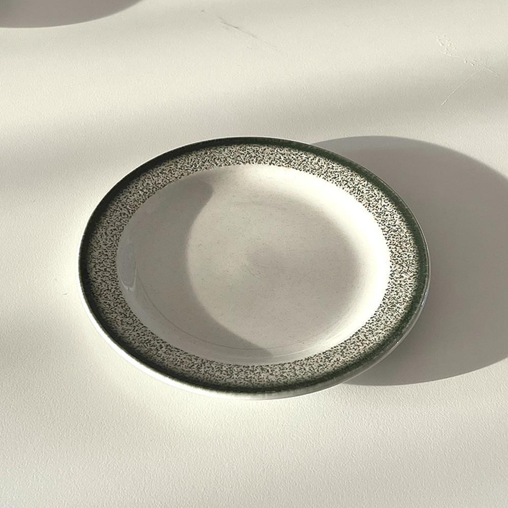 [중고] [빈티지]스틸라이트 카키클럽 플레이트 Steelite Khaki Plate