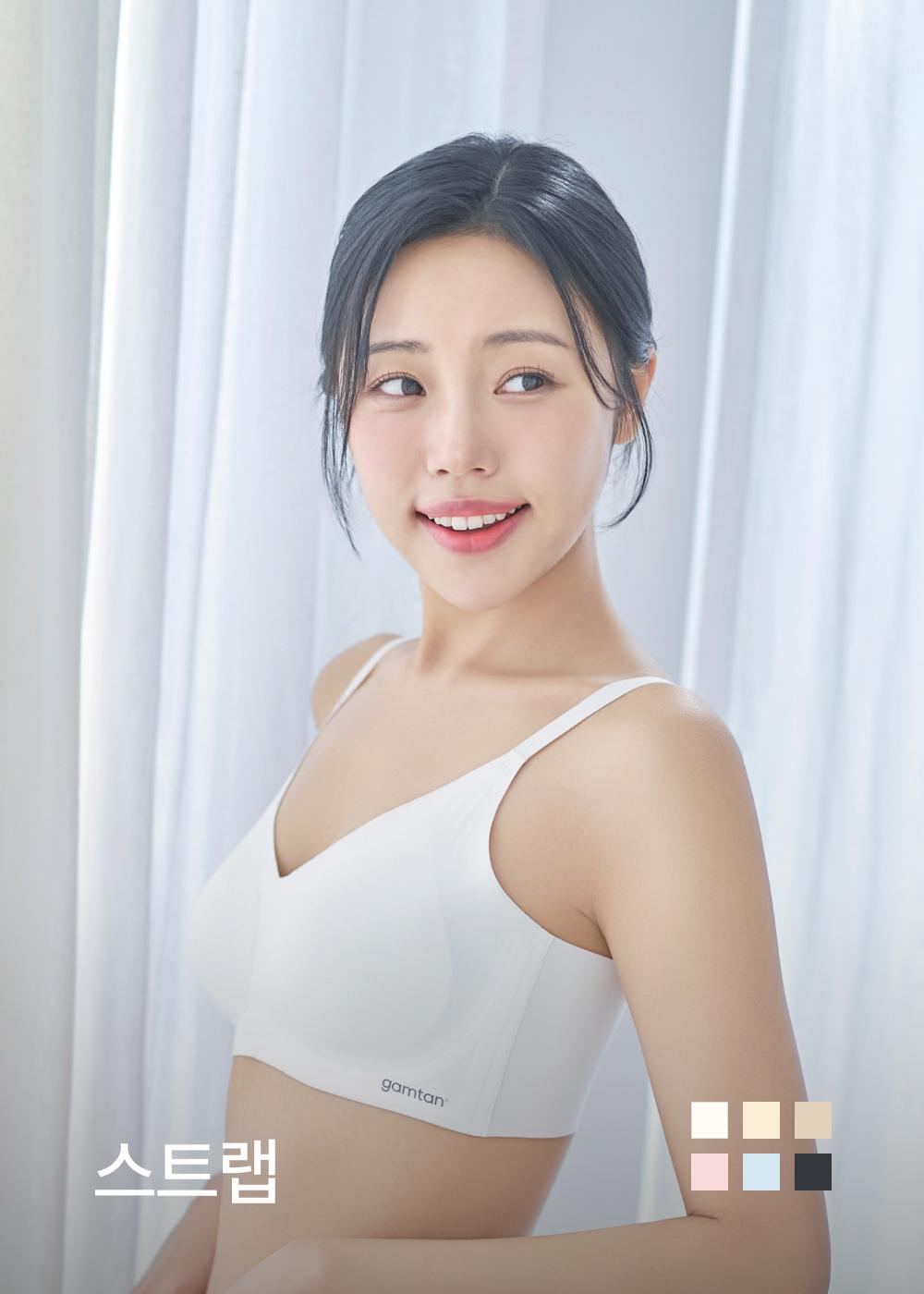 감탄 인견쿨 스트랩 브라*