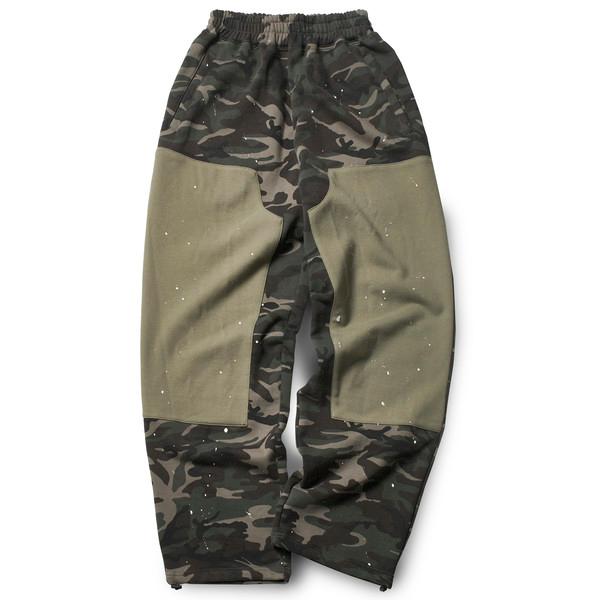 Camo Carpenter Painted Sweatpants (GREEN)
