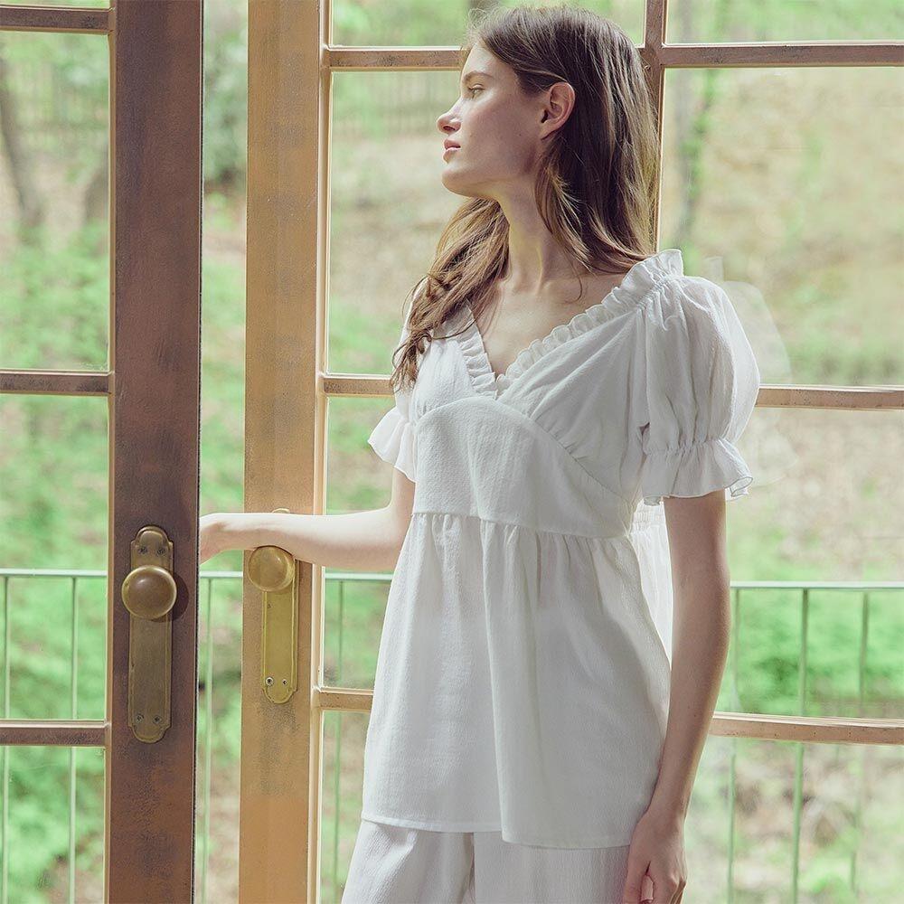 [4541-BCUHT] 마리엘 투피스 Ivory