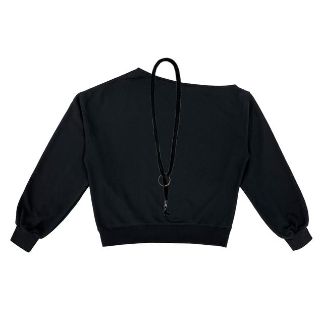 UNBALANCE BELT SWEAT SHIRTS_BLACK