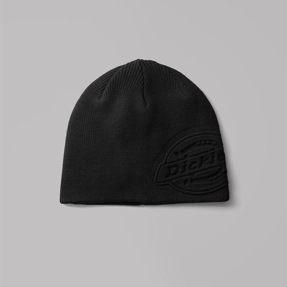 엠보스드 로고 비니 Black