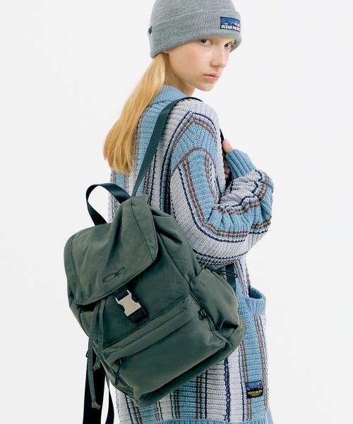 [OP]NY BUCKLE STRAP BACKPACK [2 COLOR]