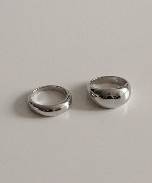 어픽 (써지컬스틸) blem 베이직 볼드 반지 (2type)