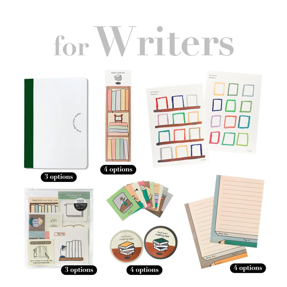 [북러버기프트팩 for writers] 독서 기록 문구 선물 세트 새해 연말 감성 기프트