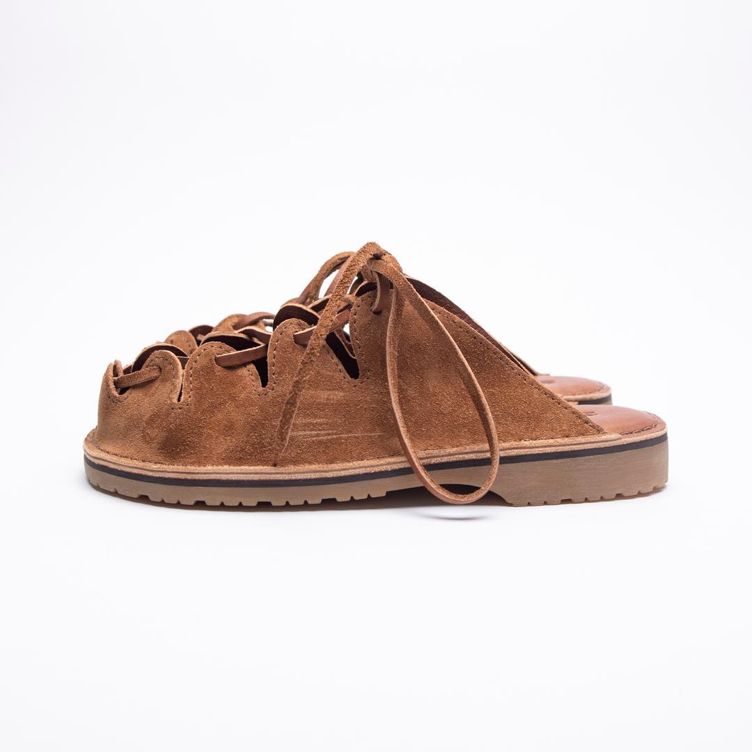 YUKETEN Ghillie Slides Brown