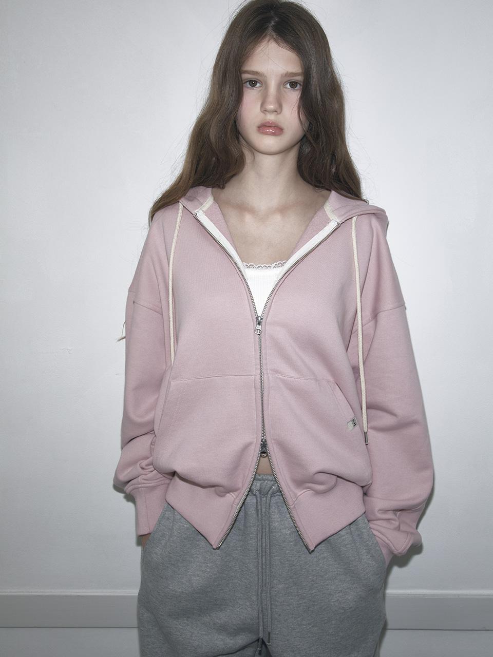 (3COLOR)SOFT ZIP UP HOODIE