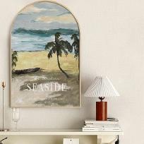 포스터 아치 액자 - 씨사이드 (Sea side)