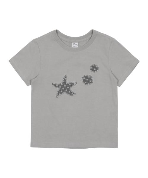 (w) TCM starfish dot patch T (grey)
