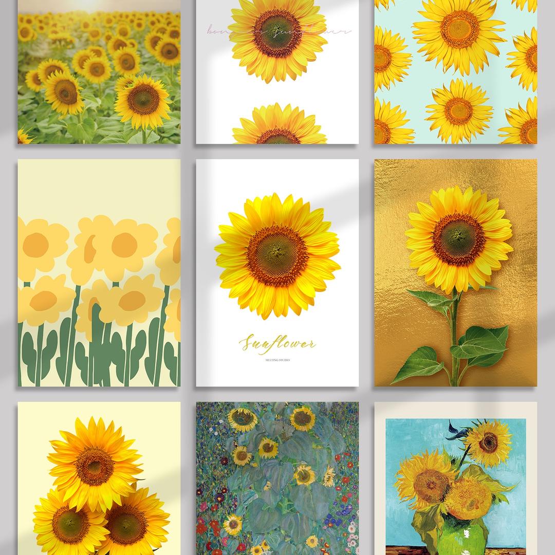 딜라이트 해바라기 인테리어 포스터 36종