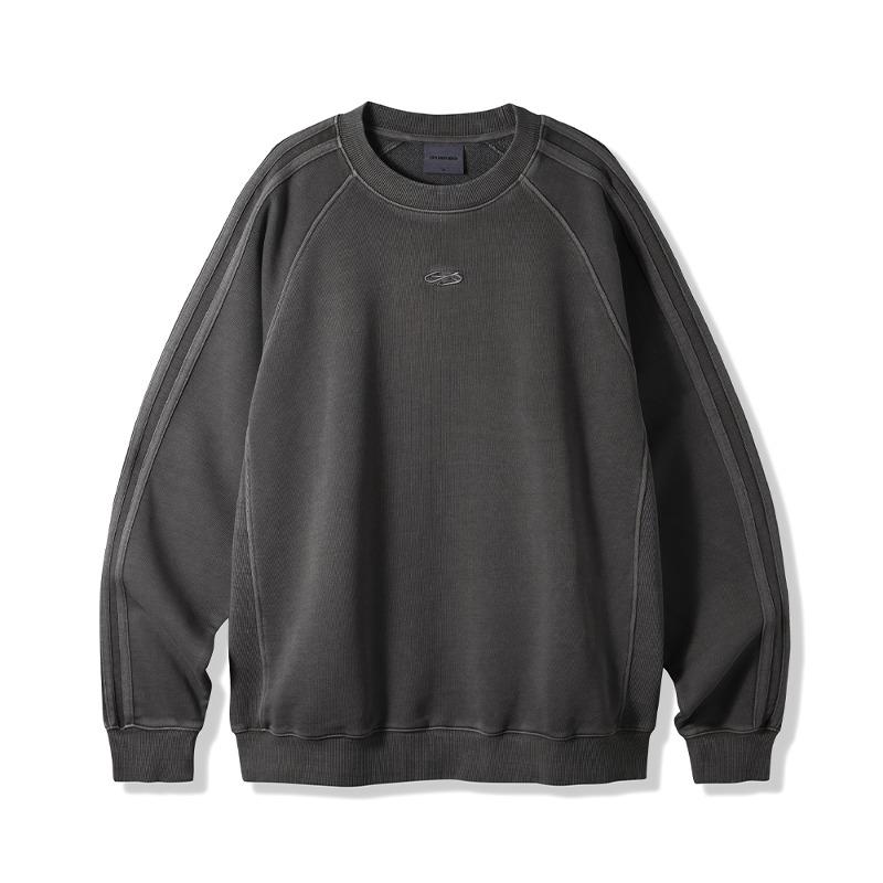 피그먼트 트랙 스웨트 셔츠_차콜