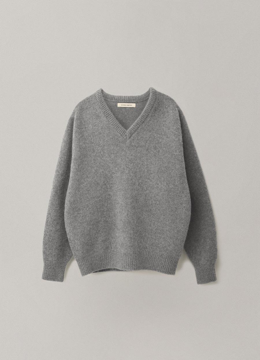 10TH / Pound alpaca sweater (Gray)