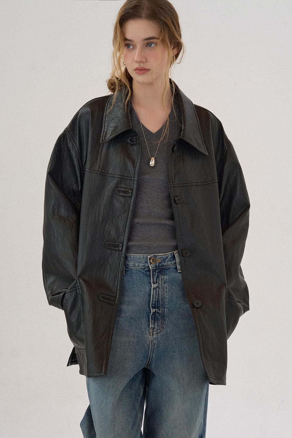 London Leather Jacket [9/30 순차 발송]